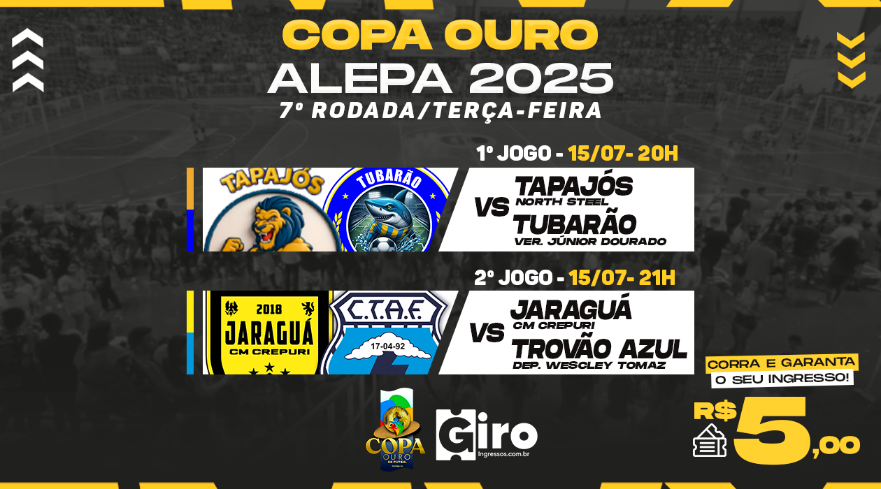 Sétima Rodada - Copa Ouro ALEPA 2025