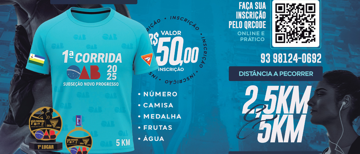 1° Corrida 5km e Caminhada 2,5km-OAB-Novo Progresso-PA