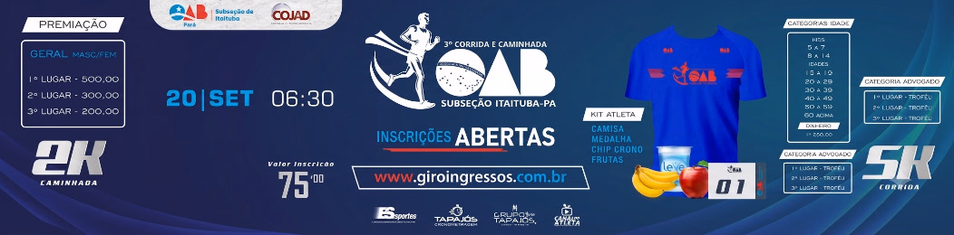 3ª Corrida e Caminhada OAB