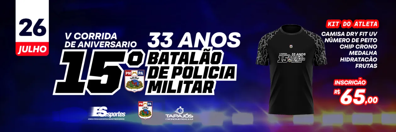 5ª Corrida de Aniversário 15º BPM