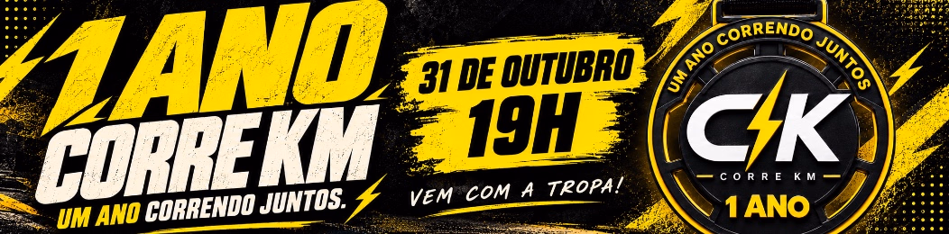 Treinão 1 ANO CORRE KM