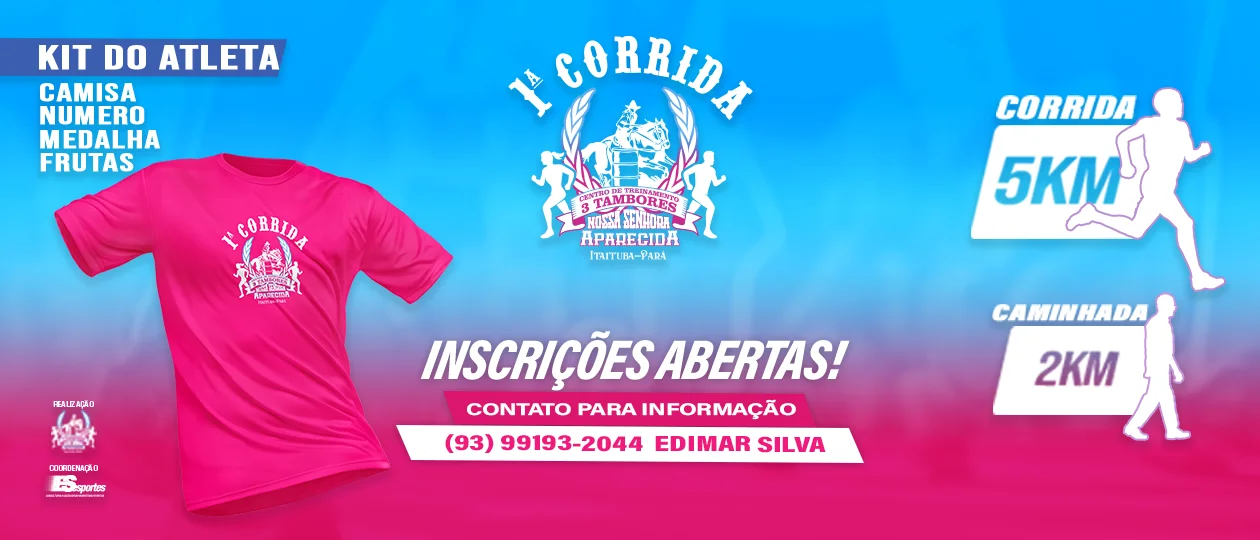 1ª corrida CT 3 Tambores NSRA de Aparecida Itaituba