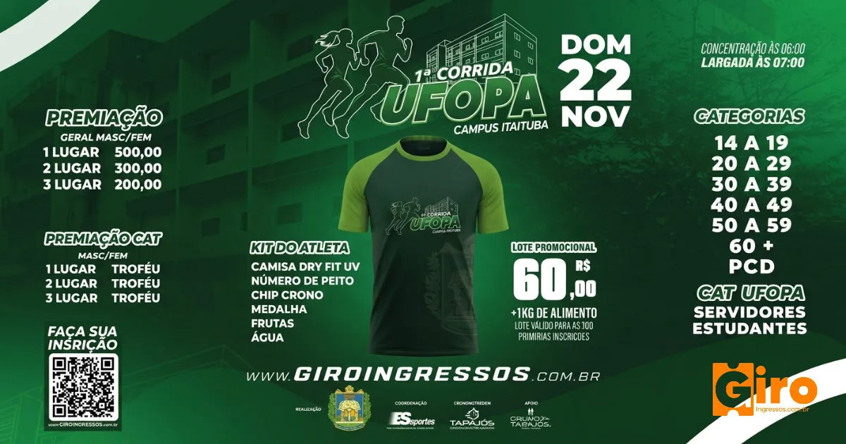 1ª Corrida UFOPA - Campus Itaituba